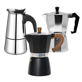 Espressokannen und Mokkakannen