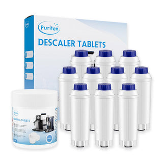 Delonghi Komplett-Pflegepaket Groß – Wasserfilter, Entkalkung & Reinigungstabletten