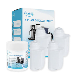 Siemens 2-Phasen Komplettes Pflegepaket Klein - Wasserfilter, Reinigung & Entkalkungstabletten