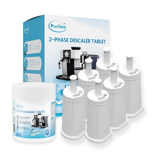 Sage 2-Phasen Komplettes Pflegepaket Mittel - Wasserfilter, Reinigung & Entkalkungstabletten