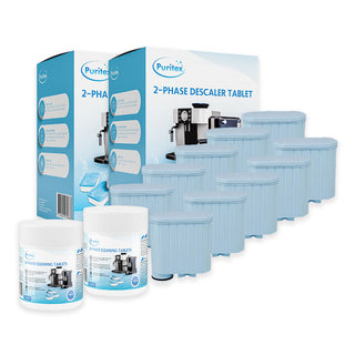 Philips 2-Phasen Komplettes Pflegepaket Groß - Wasserfilter, Reinigung & Entkalkungstabletten