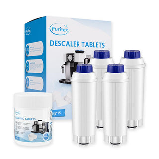 Delonghi Komplettes Pflegepaket Klein – Wasserfilter, Entkalkung & Reinigungstabs