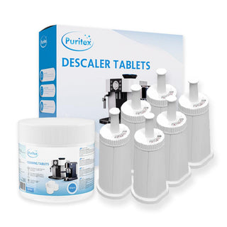 Sage Komplettes Pflegepaket Mittel - Wasserfilter, Entkalkung & Reinigungstabletten