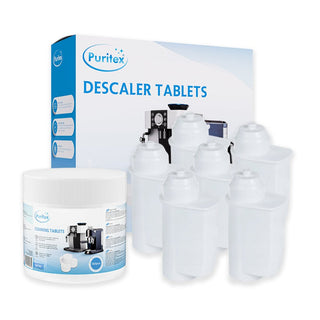 Siemens Komplett-Pflegepaket Mittel – Wasserfilter, Entkalkung & Reinigungstabletten