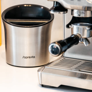 Sopresta Premium Knock Box aus Edelstahl