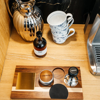 Sopresta Premium Große Tampermatte aus Walnuss & Birke