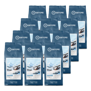 Kaffepro Arctic Shine – Kaffepaket: 12 x 1 kg Kaffeebohnen
