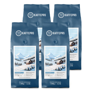 Kaffepro Arctic Shine – Kaffepaket: 4 x 1 kg Kaffeebohnen