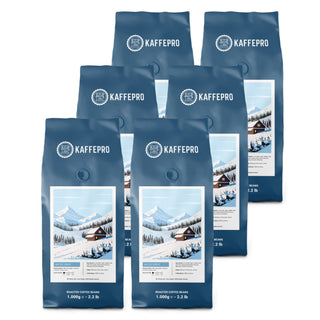 Kaffepro Arctic Shine – Kaffepaket: 6 x 1 kg Kaffeebohnen