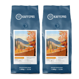 Kaffepro Golden Harvest – Kaffe-Paket: 2 x 1 kg Kaffeebohnen