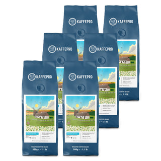 Kaffepro Morning Bloom – Kaffe-Paket: 6 x 500 g Kaffeebohnen