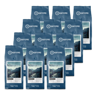 Kaffepro Nordic Dawn – Kaffe-Paket: 12 x 1 kg Kaffeebohnen