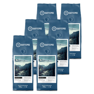Kaffepro Nordic Dawn – Kaffe-Paket: 6 x 500 g Kaffeebohnen