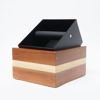 Sopresta Premium Knock box i Valnød og Birk