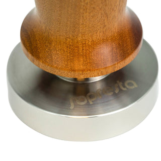  tSopresta 54mm Kalibreret Tamper med Valnød håndtag (Passer til Sage Barista serien) tæt på