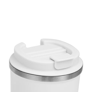 Sopresta Dobbeltvægget Termokrus i Stål 450 ml i hvid fra toppen