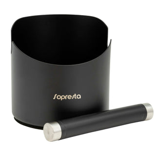 Sopresta Knockbox i Sort Rustfrit Stål uden håndtag