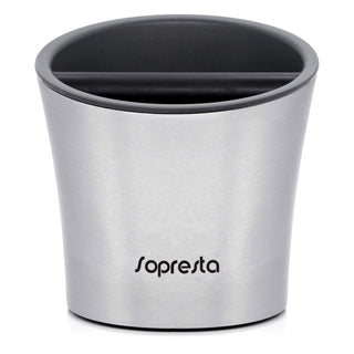 Sopresta Premium Knock Box aus Edelstahl