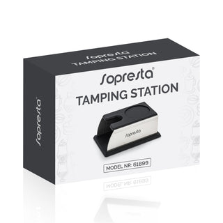 Sopresta Tamper-Station aus Edelstahl