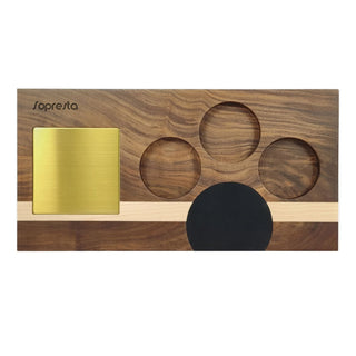 Sopresta Premium Tampermåtte Stor i Valnød & Birk